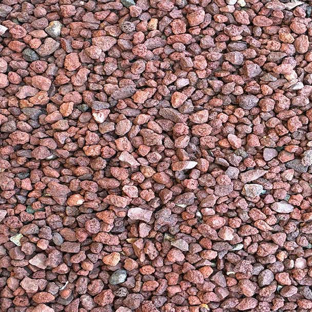 red cinder decorative rock
